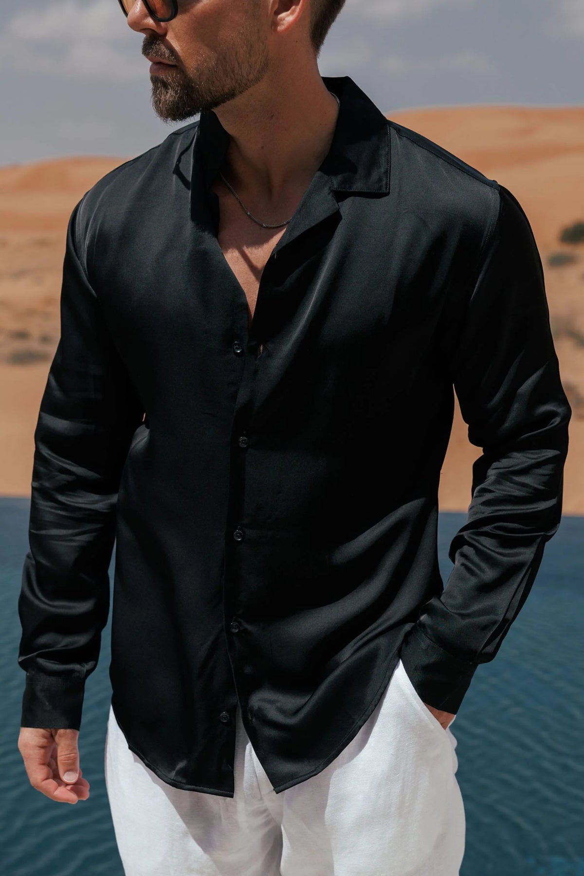Chemise en satin